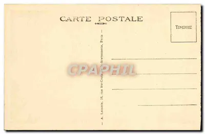 Malmaison (S.-et-O.) — Pokój, Meble i Pamiątki Królowej Hortense — A. Lecorne, Paryż — Rewers