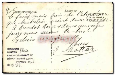 Stare Paryż — Hôtel de Ville, zgodnie z rytowaniem z XVII wieku — ND — Rewers