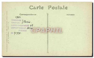 Paris — Notre Dame. Portal lateral sul (detalhe). — NDJ Phot. — Verso