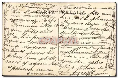 프랑스 군인들이 민간인에게 물을 주는 장면 — 전쟁 스케치 1914 — 코냑 출판사(샹트네) — 뒷면