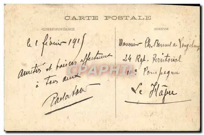 Die Russen in Galizien — Krieg 1914-15. Die Russen in Galizien. — G. Mathière, Verlag, 34 rue de Charonne, Paris. — Rückseite