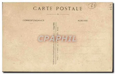Kobieta w czarnym kapeluszu trzymająca francuski flagowy — Vive la France ! — Wydawnictwo J. Cassac, Paryż — Rewers