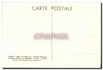 Philippe Pétain — Portret wojskowy — Zakaz reprodukcji V. UA. 115 — Rewers