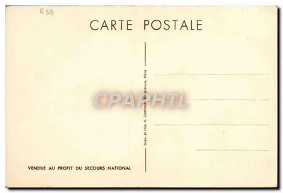 Philippe Pétain — « J'ai été avec vous dans les jours glorieux... » — gravure E. Dainossé, Paris — Verso