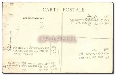 Antike Ansichtskarte Die Siegesfeierlichkeiten in Paris 14. Juli 1919 Marschälle Petain Foch Joffre — Rückseite