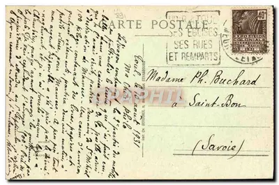 Straßburg - Solenniere ingang van Marechal Pétain, 25 november 1918 - uitgave 115 — Achterkant