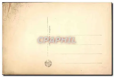 Bilhete postal antigo M Clemenceau na Tribuna da Câmara — Verso