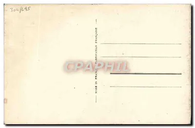 Bilhete postal antigo Laurent Eynac Ministro da ari — Verso