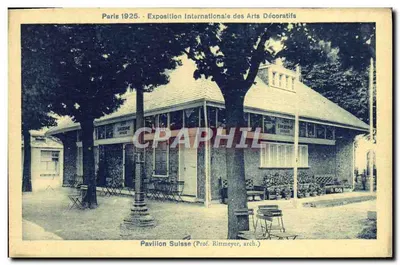 Paryż 1925 — Międzynarodowa Wystawa Sztuki Dekoracyjnej — Północny Pablon (Prof. Rittmeyer, arch.)