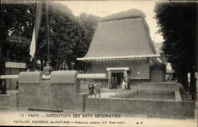 Paris — Exposition des Pays-Bas — Pavillon National — Habitation moderne (J.F. Staal arch.)