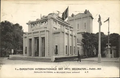Pavilhão Nacional da Bélgica — Exposição Internacional dos Artes Decorativas — Paris 1925 — A. P.