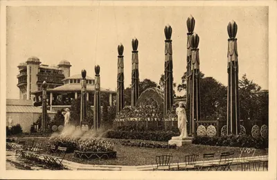 Floralny i architektoniczny dekor ogrodów — Międzynarodowa Wystawa Sztuki Dekoracyjnej — Paryż 1925 — Wydawnictwo Art YVON, Paryż
