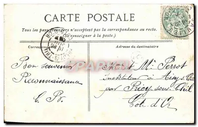 Oliwki na wysepce Antibes — widok panoramiczny — n°2 — Rewers