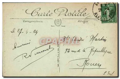 Antibes — Forte Carré — A Cour e a Capela — Selecta LL. — Verso