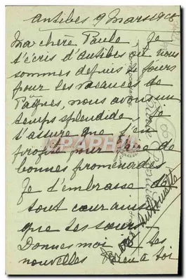 Antibes — Die Mauern — Selecta — Rückseite