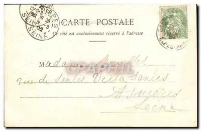 Antibes - Het Oude Kasteel en de Muren — Uitgave Giletta, Nizza, n° 2802 — Achterkant