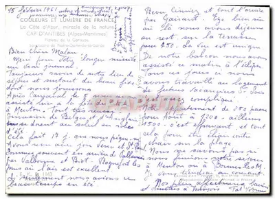 Santuário de Nossa Senhora da Guarda — Cabo de Antibes — Editor Juvon — Verso