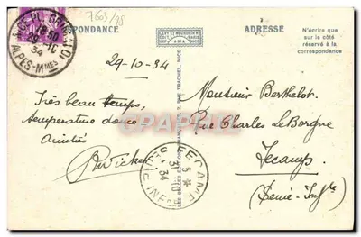 Beaulieu — Boulevard Gordon-Benett — wydawca Levy et Neurdein, nr 48 — Rewers
