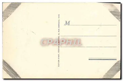 Gorges do Gians (A.M.) — Estrada de Boui — Édition Rostan & Munier, Nice — Verso