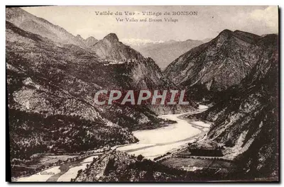 Vale do Var - Vilarejo de BONSON — J. Gilletta, Nice