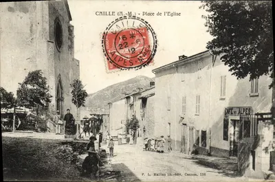 Caille (A.-M.) - Place de l'Église — P. L. Maillan lib. édit. Cannes, 138