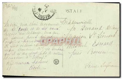 Cannes - A Igreja do Suquet no Mont Chevalier — Edição V. D. R. Cannes, n°110 — Verso