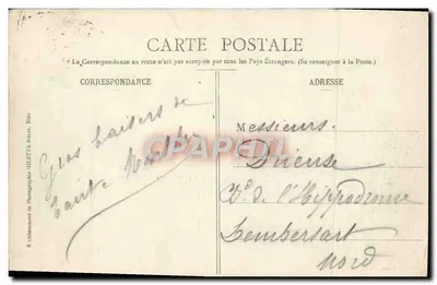 CANNES - A Praia e o Monte Chevalier — Coleção Artística, Edição Giletta, fot. Nice, n°428 — Verso
