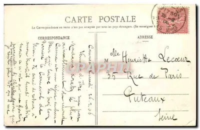 CANNES - Bulwar Croisette - Promenada — Zbiór Artystyczny, Wydawnictwo Gileau, n° 485 — Rewers
