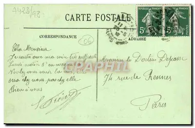 CANNES — La Promenade de la Croisette y el Casino — LL. — N° 132 — Reverso