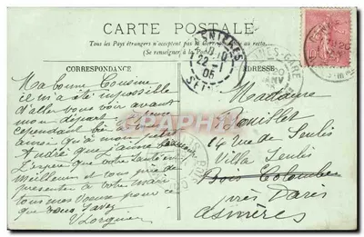 CANNES — Le Marché aux fleurs — LL. n° 565 — Verso