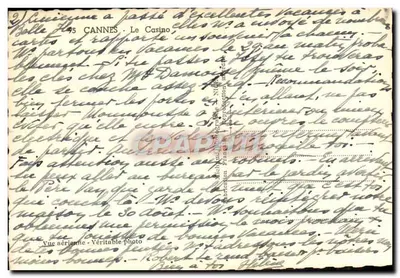 Cannes — Kasyno — Widok z powietrza — Michaud Fotograf, N° 707 — Rewers