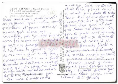 Cannes - A Croisette e o Suquet — Les Éditions de la Côte d'Azur, n° 689 — Verso