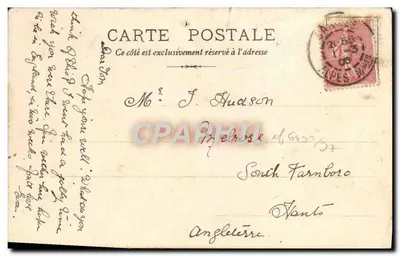 Bilhete postal antigo Cannes Carnaval — Verso