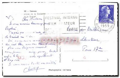 Cannes — widok Croisette — Munier — Rewers