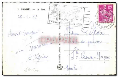 Cannes — O Porto — Editor: Charme-Moulin — Verso
