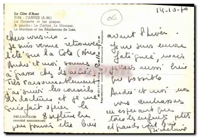 Cannes — La Croisette i plaże — Wydawnictwo Rella — Rewers