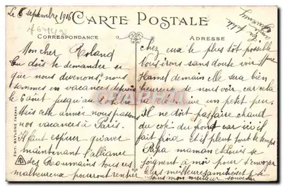 CANNES - Der Hafen und der Mont Chevalier — Éd. Baylone Frères n°402 — Rückseite