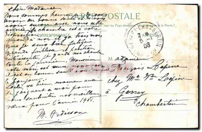 CANNES — Widok z Kalifornii i Góry Estérel — Wydawnictwo Giletta, fot., Nice. — Rewers