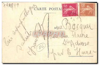 CANNES. Vista generale scattata dal Mont Chevalier — Edizioni d'Art Nostal et Mémorial, n° 501 — Verso
