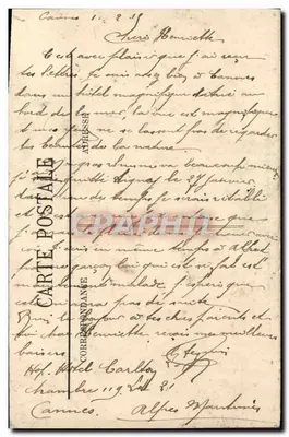 CANNES — Jezioro Albert-Édouard — Widok z Kasyna Miejskiego — LL. — Rewers