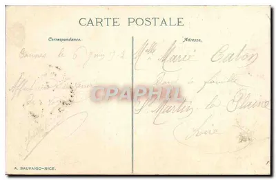 Cannes — Widok na mole i wyspę Świętej Margarety w złej pogodzie — ND.Photos — Rewers