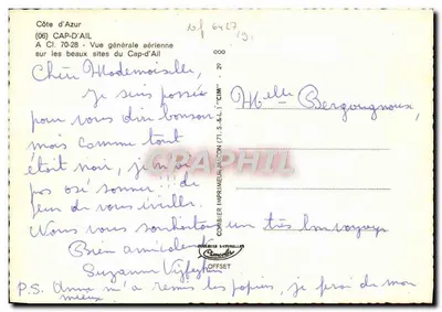 Cap-d'Ail — Ogólny widok z powietrza — Cimy — Rewers