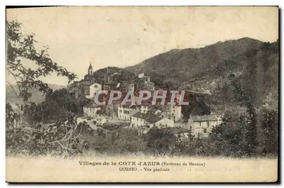Gorbio — Vista geral — Edição do Café-Restaurante 'La Renaissance'