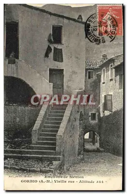 Gorbio (A.-M.) — Velha rua — Altitude 344 m — Abe, fot. Menton