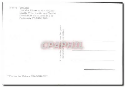 Grasse - 06 — Parfumerie Fragonard — wydawca nieznany, nr A-1132 — Rewers