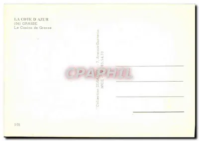 Kasyno w Grasse — Aleja Gustavini — nr 505 — Rewers