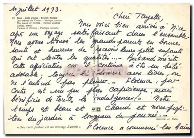 Areny w Cimiez — Zabytek rzymski — Wydawnictwo Graphephil — Rewers