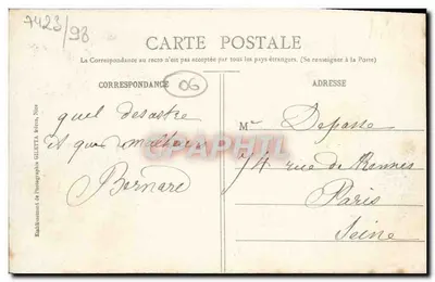 Stary klasztor w Cimiez — Nice — Wydawnictwo Giletta, fot., Nice, n°26 — Rewers