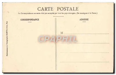 Gorges du Loup — Restauracja i wodospad Courmes — Wydawca Gilletta, Nizza, nr 1281 — Rewers
