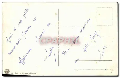 Spód na Esterelu — L'Estérel (Francja) — STF, nr 703 — Rewers
